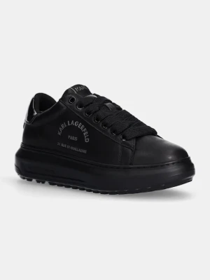 Karl Lagerfeld sneakersy skórzane KAPRI LUG kolor czarny KL57538
