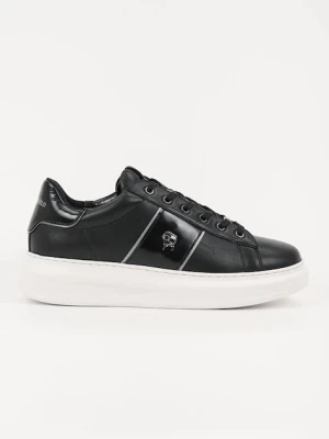 Karl Lagerfeld sneakersy skórzane KAPRI MENS czarny