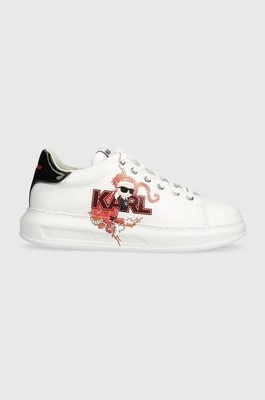 Karl Lagerfeld sneakersy skórzane KAPRI MENS CNY kolor biały KL95524F