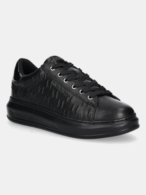 Karl Lagerfeld sneakersy skórzane KAPRI MENS czarny