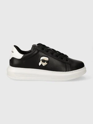 Karl Lagerfeld sneakersy skórzane KAPRI MENS kolor czarny KL52530N