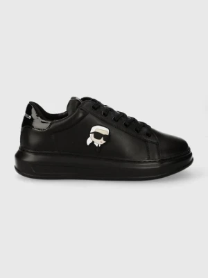 Karl Lagerfeld sneakersy skórzane KAPRI MENS kolor czarny KL52530N
