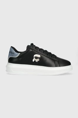 Karl Lagerfeld sneakersy skórzane KAPRI MENS kolor czarny KL52533N