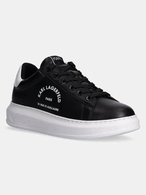 Karl Lagerfeld sneakersy skórzane KAPRI MENS kolor czarny KL52538K