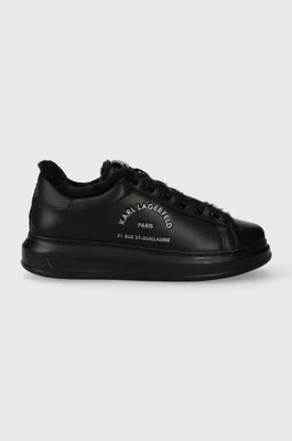 Karl Lagerfeld sneakersy skórzane KAPRI MENS kolor czarny KL52538L