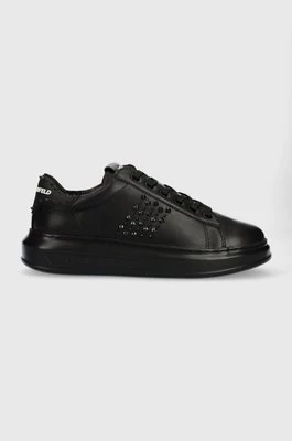 Karl Lagerfeld sneakersy skórzane KAPRI MENS kolor czarny KL52574