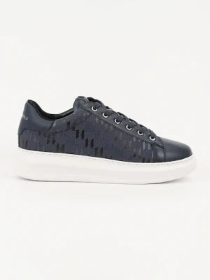 Karl Lagerfeld sneakersy skórzane KAPRI MENS męskie kolor granatowy KL52543