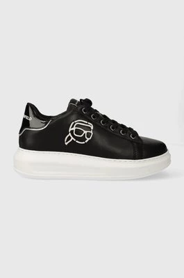 Karl Lagerfeld sneakersy skórzane KAPRI NFT kolor czarny KL62578