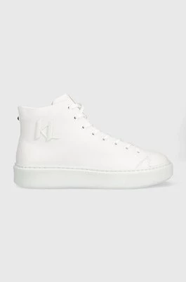 Karl Lagerfeld sneakersy skórzane KL52265 MAXI KUP kolor biały