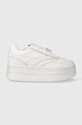 Karl Lagerfeld sneakersy skórzane KOBO III KC kolor biały KL65020