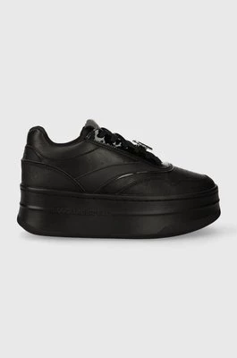 Karl Lagerfeld sneakersy skórzane KOBO III KC kolor czarny KL65020