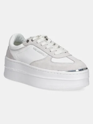 Karl Lagerfeld sneakersy skórzane KOBO III kolor biały KL65025