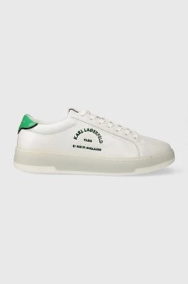 Karl Lagerfeld sneakersy skórzane KOURT III kolor biały KL51538
