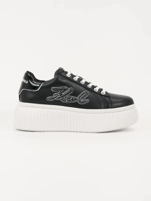 Karl Lagerfeld sneakersy skórzane KREEPER LO kolor czarny KL42311A