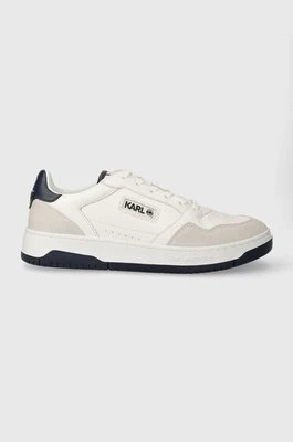 Karl Lagerfeld sneakersy skórzane KREW KL kolor biały KL53024A