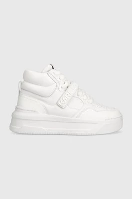 Karl Lagerfeld sneakersy skórzane KREW MAX KC kolor biały KL63350