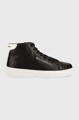 Karl Lagerfeld sneakersy skórzane KUPSOLE III kolor czarny