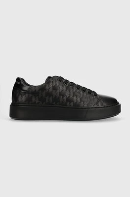 Karl Lagerfeld sneakersy skórzane MAXI KUP kolor czarny KL52224