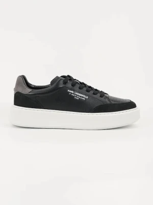 Karl Lagerfeld sneakersy skórzane MAXI KUP RSG męskie kolor czarny KL52241
