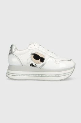 Karl Lagerfeld sneakersy skórzane VELOCITA MAX kolor biały KL64930N