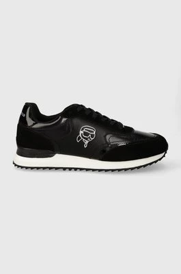 Karl Lagerfeld sneakersy skórzane VELOCITOR II kolor czarny KL52931N