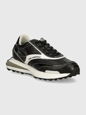 Karl Lagerfeld sneakersy skórzane ZONE kolor czarny KL62934