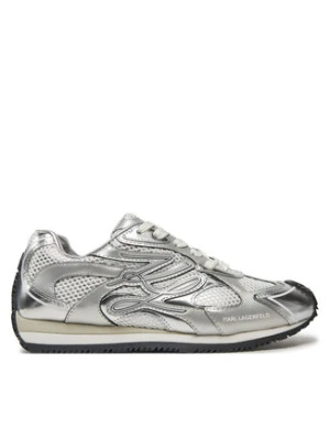 KARL LAGERFELD Sneakersy Velocette KL63925 Srebrny