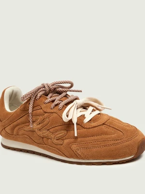 Karl Lagerfeld Sneakersy Venus Volley II | zamsz brązowy