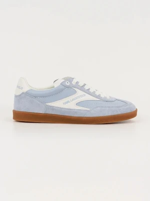 Karl Lagerfeld sneakersy zamszowe KANDIDATE damskie kolor niebieski KL63855