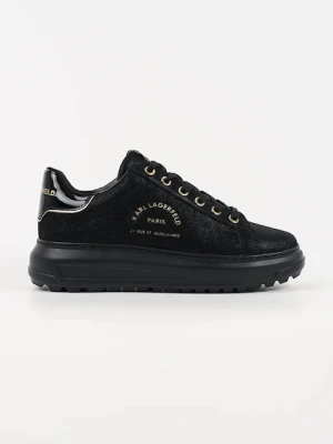Karl Lagerfeld sneakersy zamszowe KAPRI LUG damskie kolor czarny KL67537