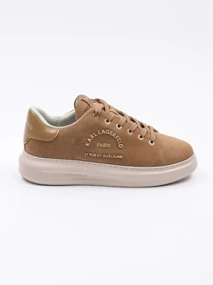Karl Lagerfeld sneakersy zamszowe KAPRI MENS męskie kolor brązowy KL52537K