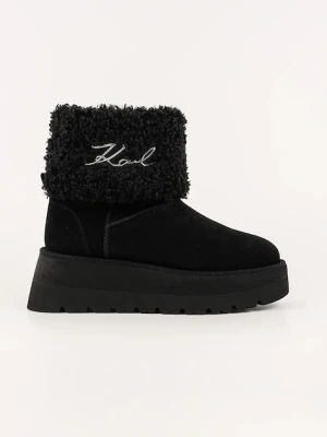 Karl Lagerfeld śniegowce SKYLAR kolor czarny KL48653