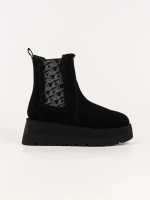 Karl Lagerfeld śniegowce SKYLAR kolor czarny KL48662