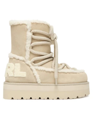 KARL LAGERFELD Śniegowce Skylar Ski KL49676 Beżowy jasny