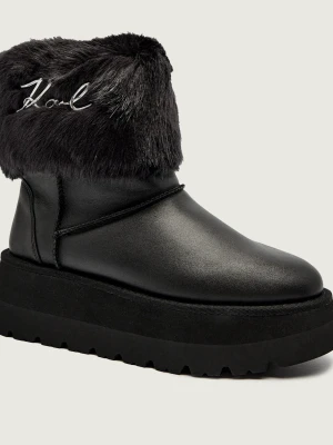 Karl Lagerfeld Śniegowce SKYLAR | skóra | shearling