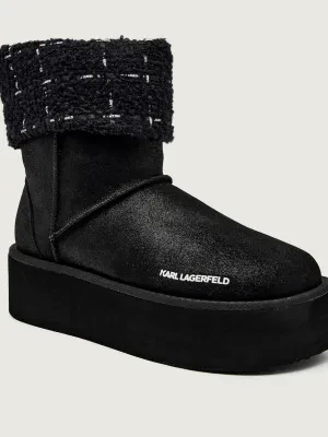 Karl Lagerfeld Śniegowce THERMO | zamsz