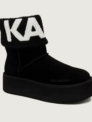 Karl Lagerfeld Śniegowce THERMO | zamsz