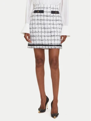 KARL LAGERFELD Spódnica mini A3W12019 Écru Regular Fit