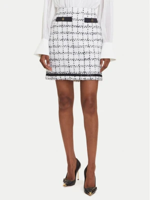 KARL LAGERFELD Spódnica mini A3W12019 Écru Regular Fit Kremowy