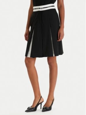 KARL LAGERFELD Spódnica mini B1W12005 Czarny Regular Fit