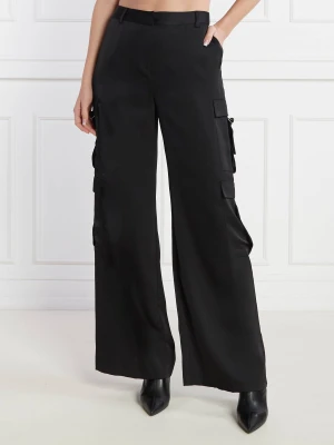 Karl Lagerfeld Spodnie cargo | Loose fit czarny