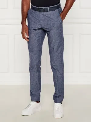 Karl Lagerfeld Spodnie chino | Regular Fit | z dodatkiem lnu