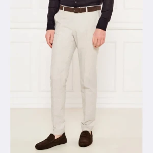 Karl Lagerfeld Spodnie chino | Regular Fit | z dodatkiem lnu