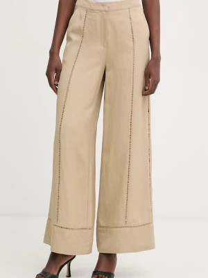 Karl Lagerfeld spodnie damskie z wiskozą