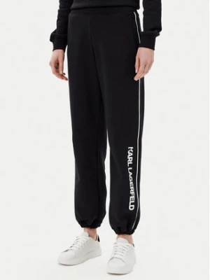 KARL LAGERFELD Spodnie dresowe A2W10149 Czarny Regular Fit