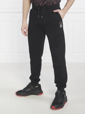 Karl Lagerfeld Spodnie dresowe | Regular Fit czarny