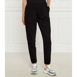 Karl Lagerfeld Spodnie dresowe Rhinestone | Regular Fit