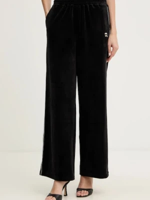 Karl Lagerfeld spodnie dresowe welurowe IKON