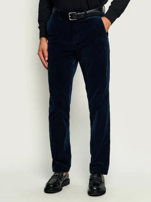 Karl Lagerfeld Spodnie KL-Chase | Regular Fit | sztruks granatowy