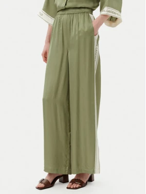 KARL LAGERFELD Spodnie materiałowe A2W10118 Zielony Relaxed Fit